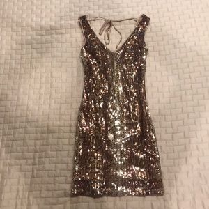 B. Darlin - Snake skin sequined mini dress